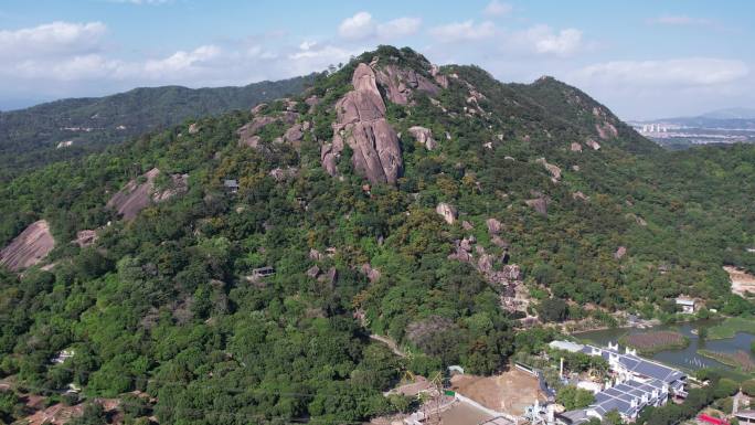 漳州云洞岩风景区风动石航拍