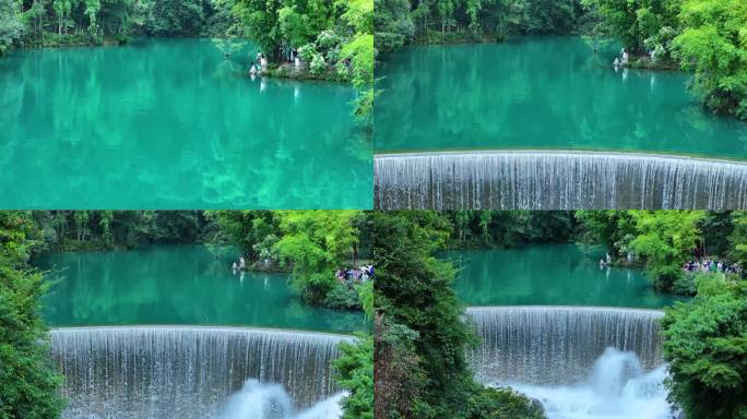 贵州荔波小七孔卧龙潭瀑布