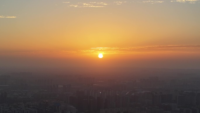 城市夕阳    夕阳西下