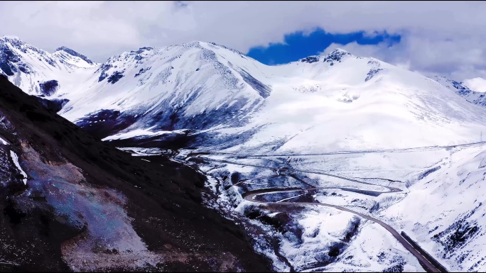 二段西藏丙察察4K航拍视频