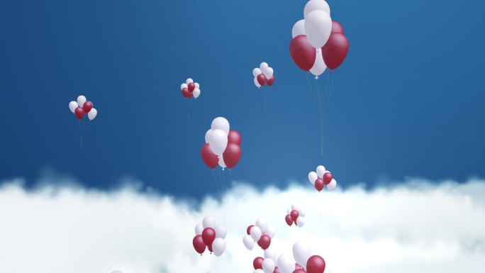 天空中气球