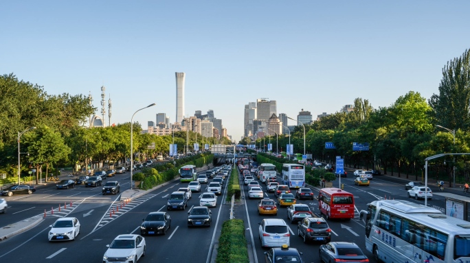 【原创】北京东三环国贸CBD下班高峰车流