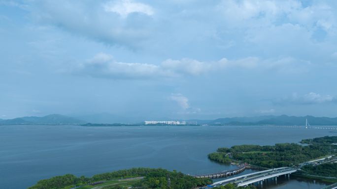 【正版原创】海平面香港天水围蓝天延时