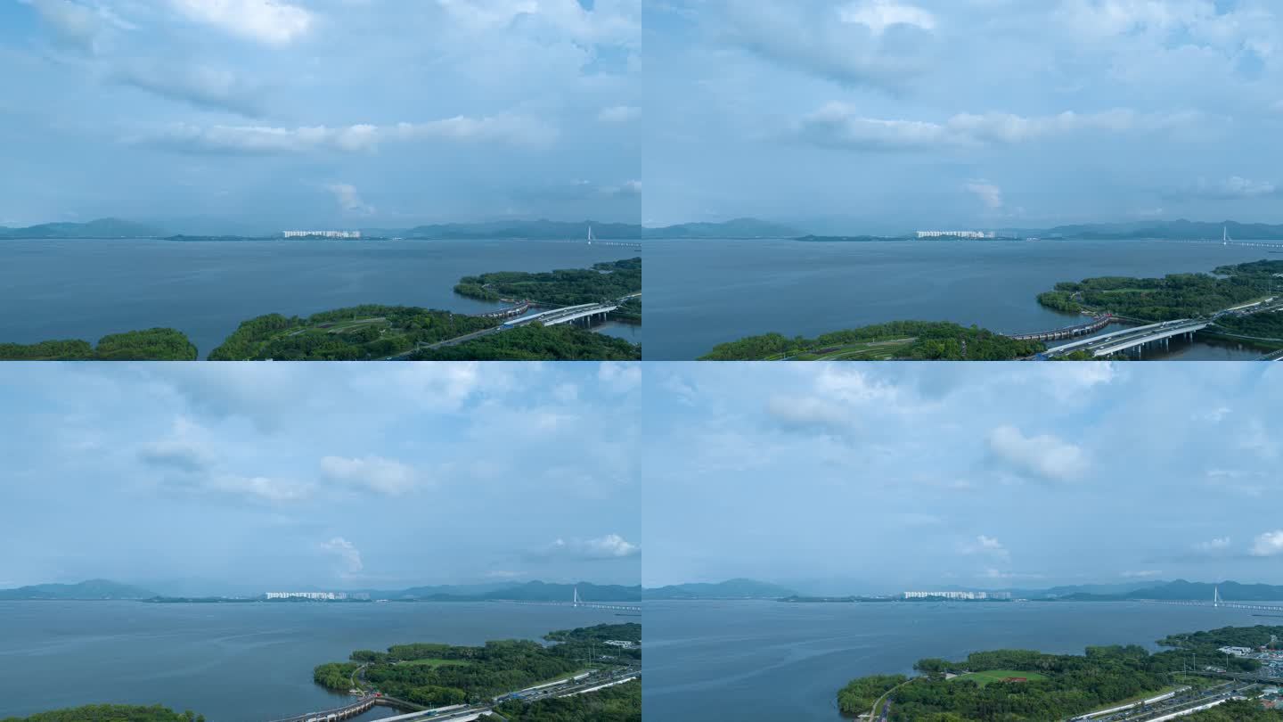 【正版原创】海平面香港天水围蓝天延时