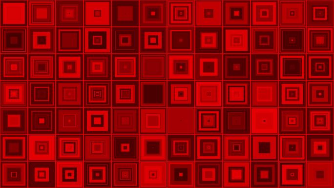 4K红色大方块闪烁无缝循环