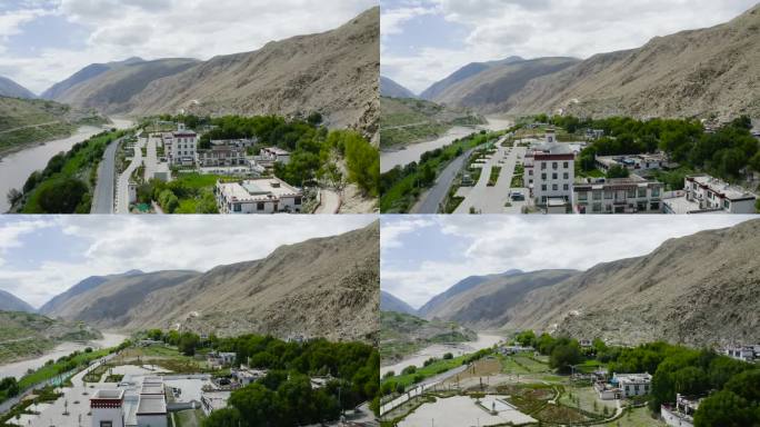 千年核桃树尼木卡如村西藏小村庄 318