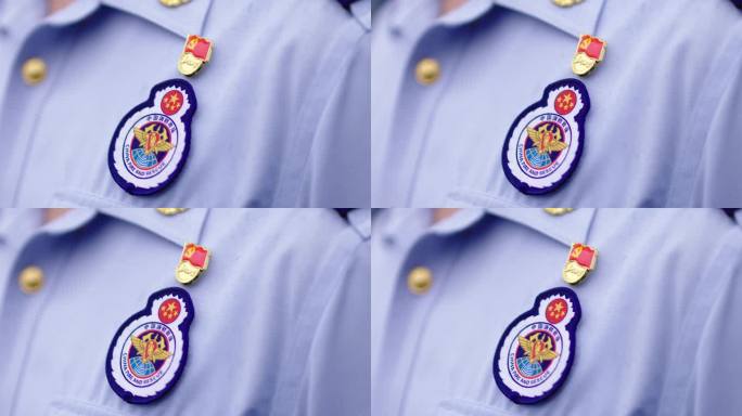 消防救援民警徽章队徽胸徽