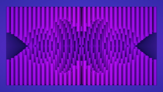 【裸眼3D】蓝紫矩阵变化节奏韵律艺术空间
