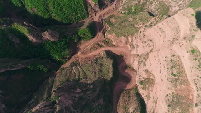 甘肃陇南山路航拍4k