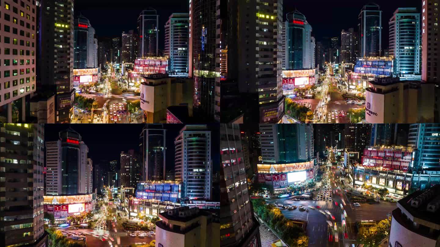城市核心区路口夜景延时（5K）