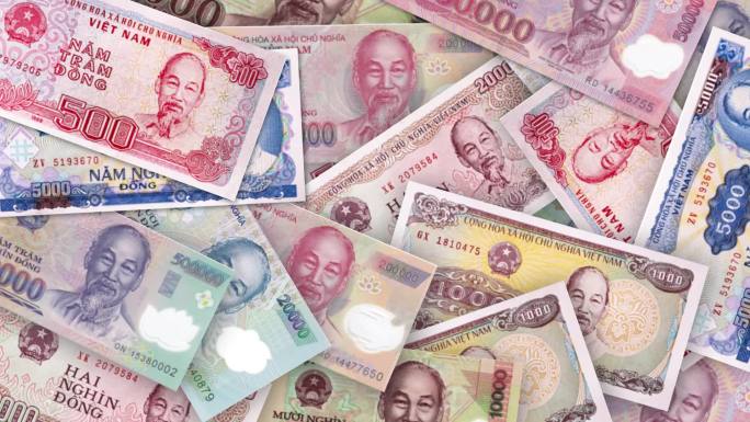 越南盾纸币金融财富富贵泼天的富贵