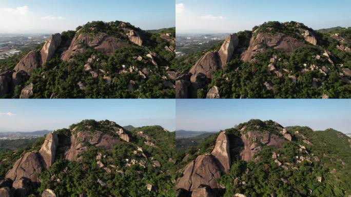 漳州云洞岩风景区风动石航拍