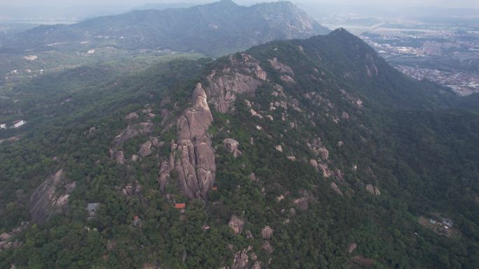 漳州云洞岩风景区风动石航拍