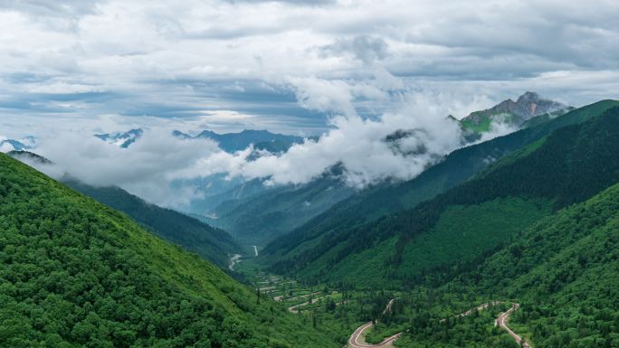 川西若尔盖草原风景延时