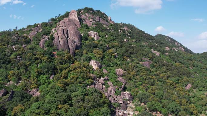 漳州云洞岩风景区风动石航拍