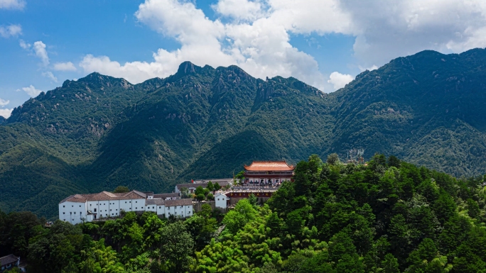 九华山 九华山延时 九华山航拍 百岁宫