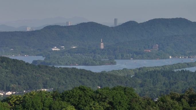 西湖群山