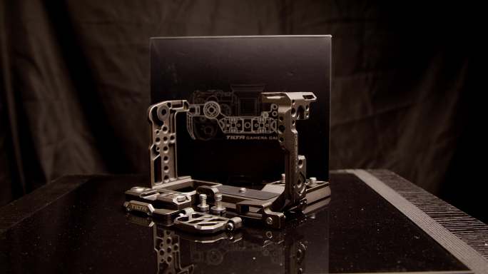 铁头索尼fx3微单相机兔笼展品实拍素材