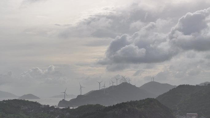 台州玉环牛头颈风车素材