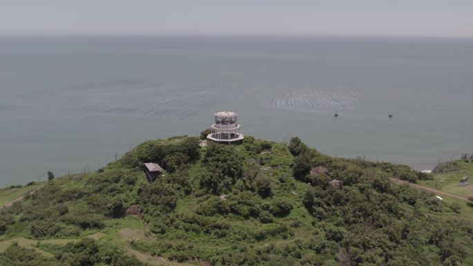 漳州滨海火山国家地质公园粉色城堡航拍