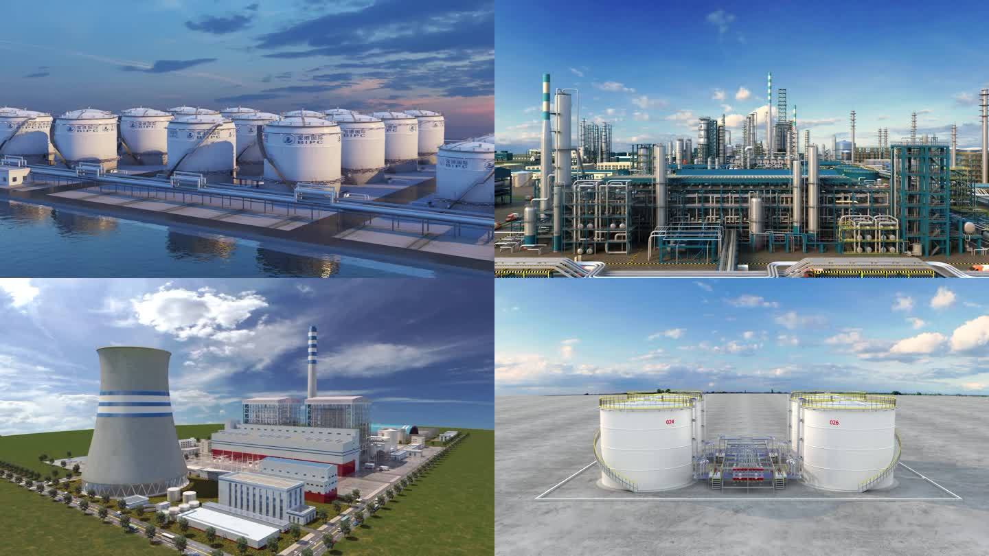 化工厂 LNG船 天然气