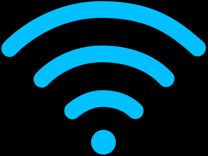 wifi信号无线信号蓝色