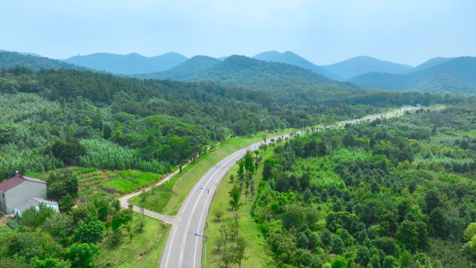 航拍最美乡村公路 乡村振兴 绿水青山