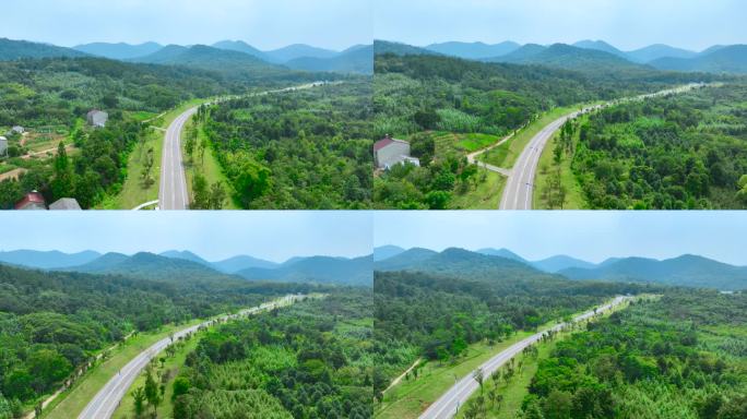 航拍最美乡村公路 乡村振兴 绿水青山