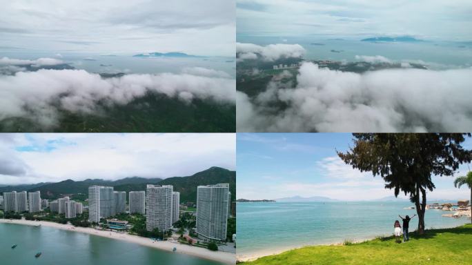 4K 惠州 海边 云山雾海 巽寮湾