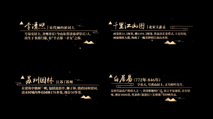 中国风字幕条人名条地名条角标人名地名出现