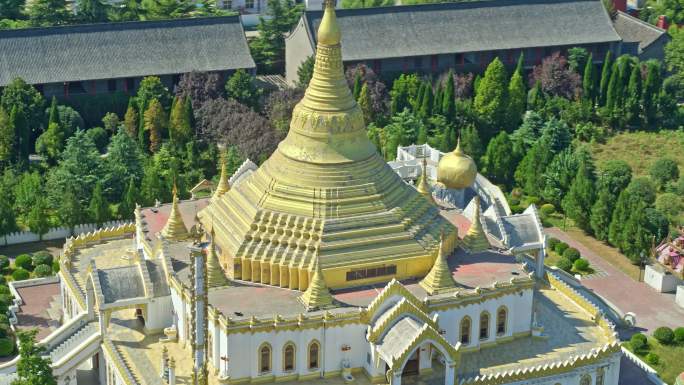 河南洛阳白马寺航拍