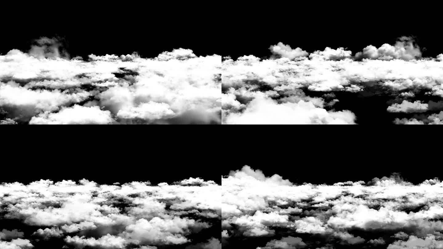 【原创】透明背景云层飘动视频素材1