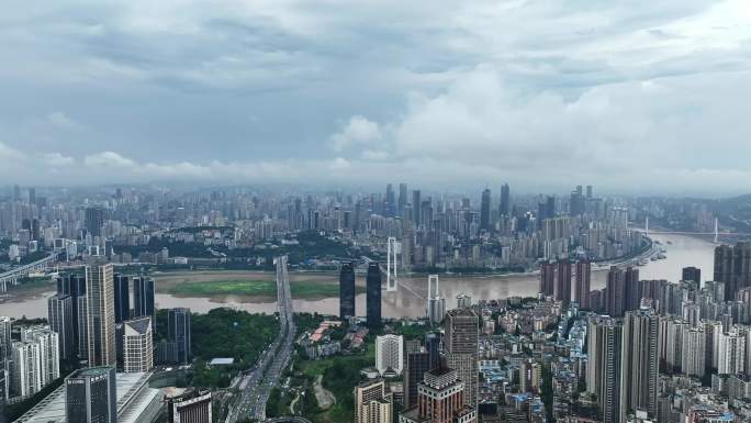 重庆雾都暴雨后航拍2