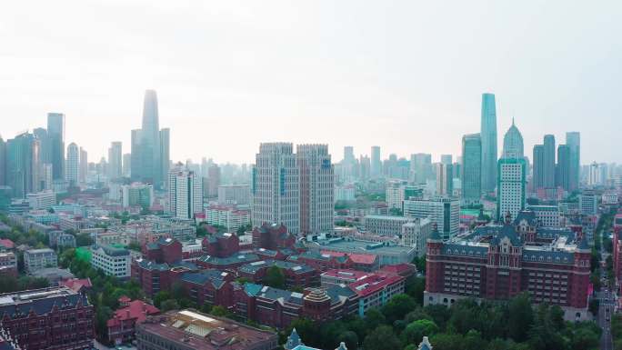 天津航拍合集 天津城市 海河 津湾广场