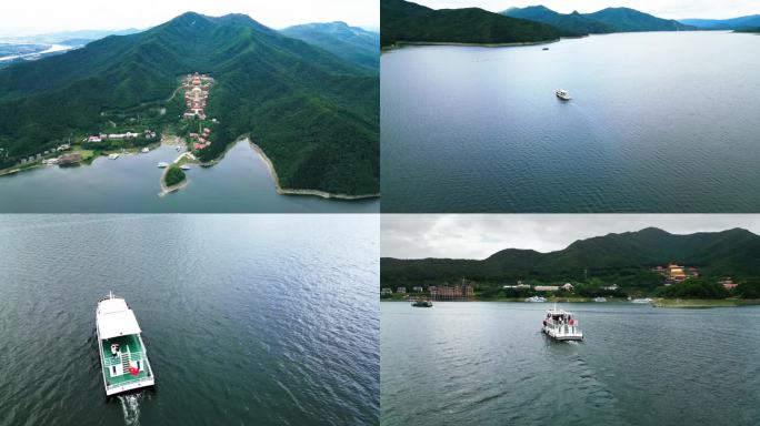 吉林松花湖航拍素材4K画质