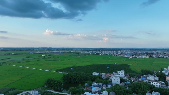 南宁宾阳古辣稻田风车夕阳美景3