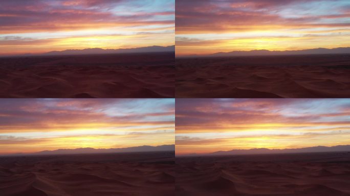 行怕日出前的沙漠