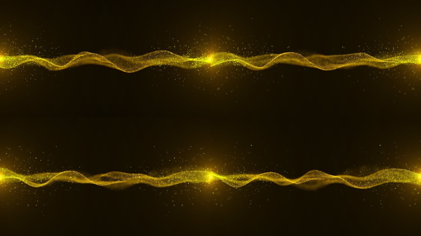 金色色粒子飘带 循环带通道