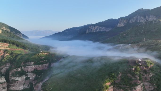 云海山川森林云大山风景云海云雾山水风光山