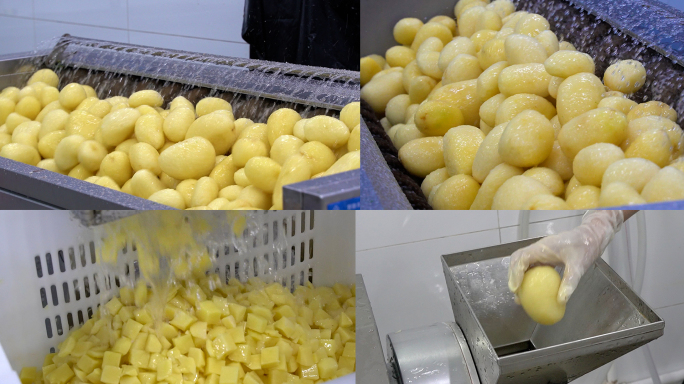 土豆自动削皮中央厨房净菜加工