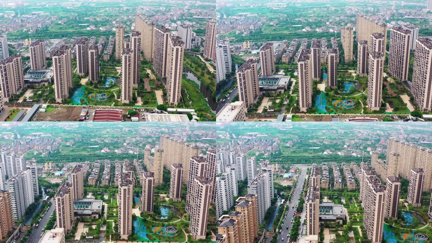 浙江黄岩，城市风景，建筑航拍