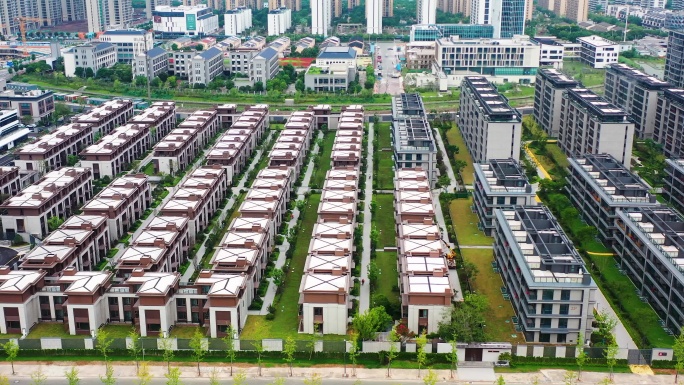 浙江黄岩，城市风景，建筑航拍