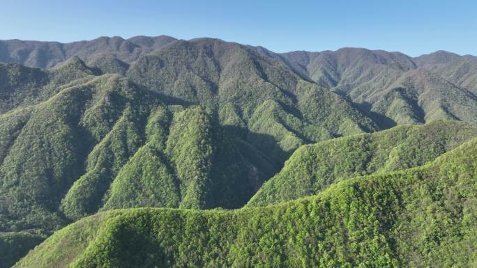 航拍  大山的脉络