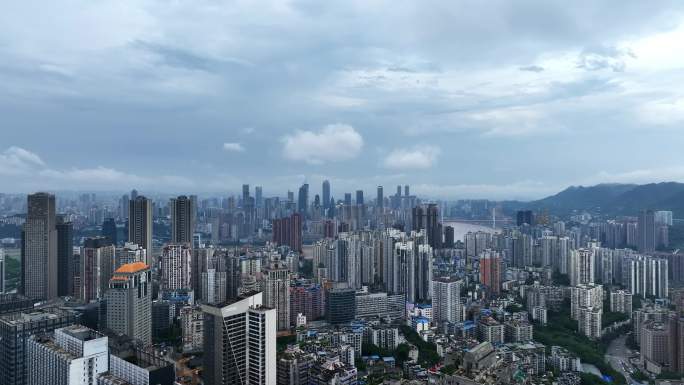 重庆雾都暴雨后航拍9