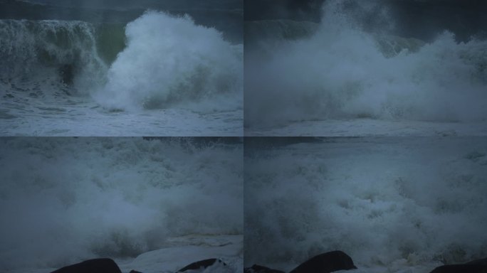 海浪翻滚-高速摄影