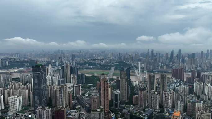 重庆雾都暴雨后航拍6