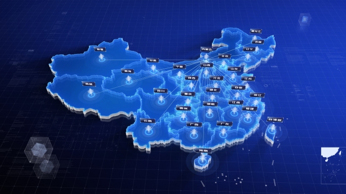[原创]4K中国地图内蒙古发射覆盖全国