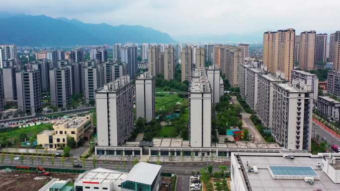 浙江黄岩，城市风景，建筑航拍