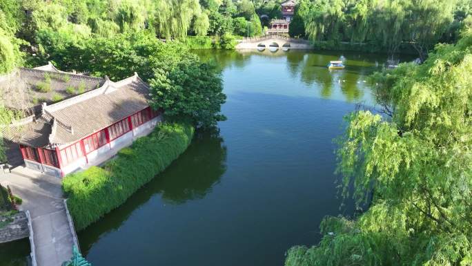 宝鸡凤翔东湖景区航拍