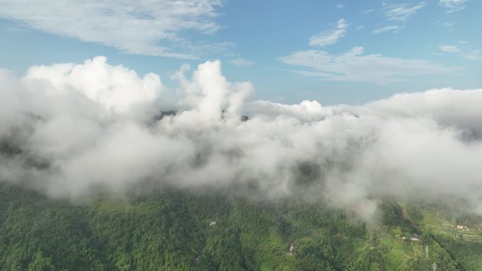 航拍紫阳县